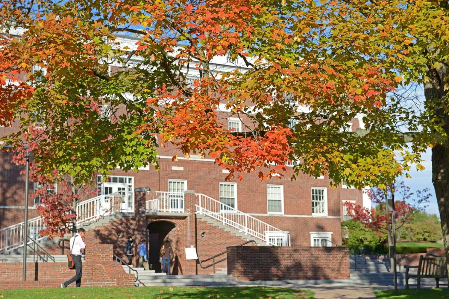 Wesleyan fall foliage
