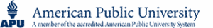 American Public University logo from website