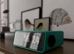 close up photo of teal digital clock 2397363