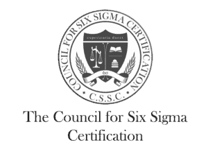 council for six sigma certification logo
