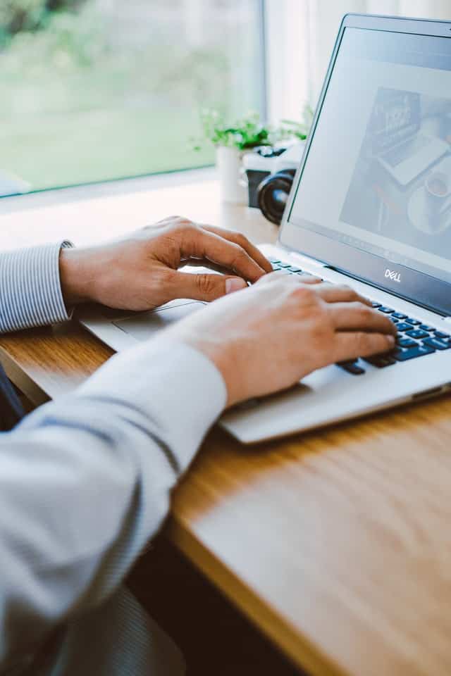 man at computer